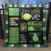 Tennis Begins With Love Quilt Blanket Th19  Quilt